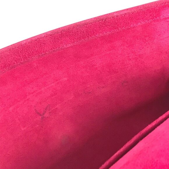 Saint Laurent 311213  Y line Logo flap bag pouch Clutch bag Leather pink/Gold - Picture 14 of 15